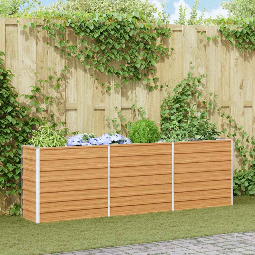 Højbed Lys Brun 240 x 40 x 77 cm Galvaniseret stål