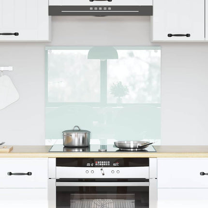 Køkkenbacksplash Mælk 70 x 60 cm hærdet glas