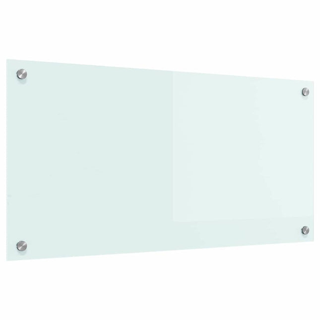 Køkkenbacksplash Mælk 80 x 40 cm hærdet glas