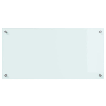 Køkkenbacksplash Mælk 80 x 40 cm hærdet glas
