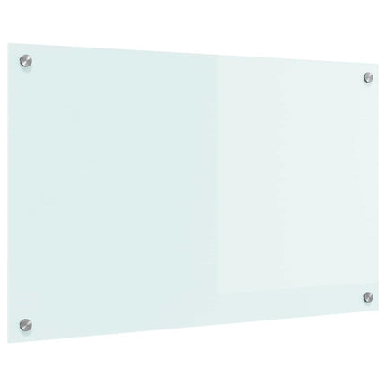 Køkkenbacksplash Mælk 80 x 50 cm hærdet glas
