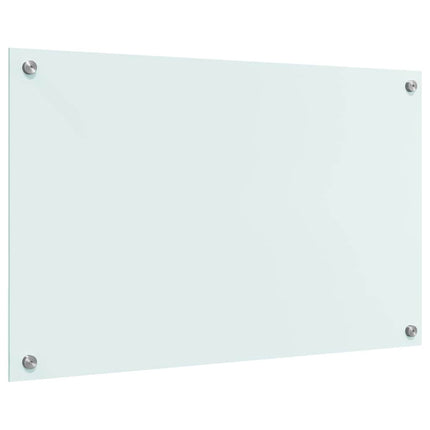 Køkkenbacksplash Mælk 80 x 50 cm hærdet glas