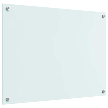 Køkkenbacksplash Mælk 80 x 60 cm hærdet glas