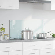 Køkkenbacksplash Mælk 90 x 40 cm hærdet glas