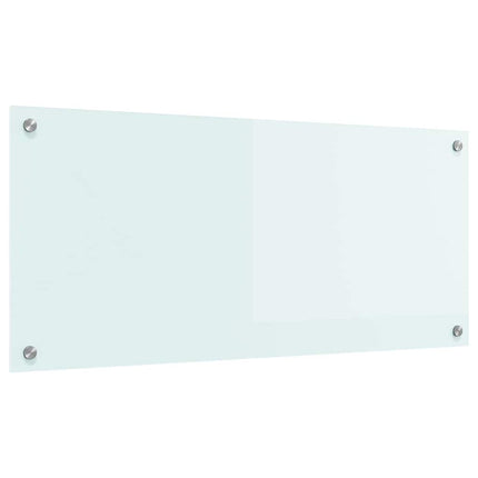 Køkkenbacksplash Mælk 90 x 40 cm hærdet glas