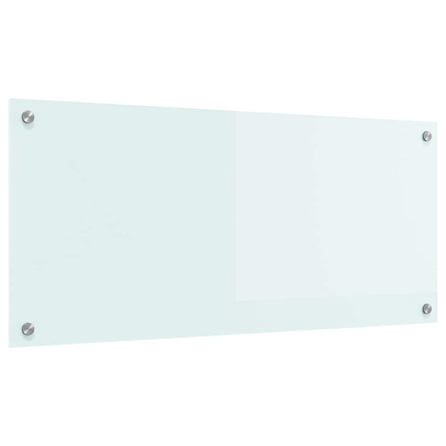 Køkkenbacksplash Mælk 90 x 40 cm hærdet glas