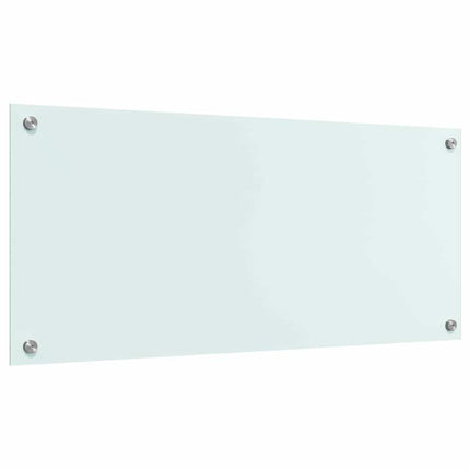 Køkkenbacksplash Mælk 90 x 40 cm hærdet glas
