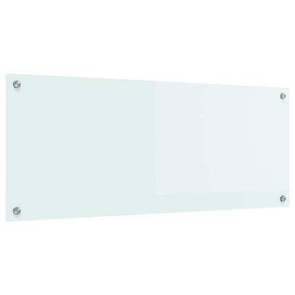 Køkkenbacksplash Mælk 100 x 40 cm hærdet glas
