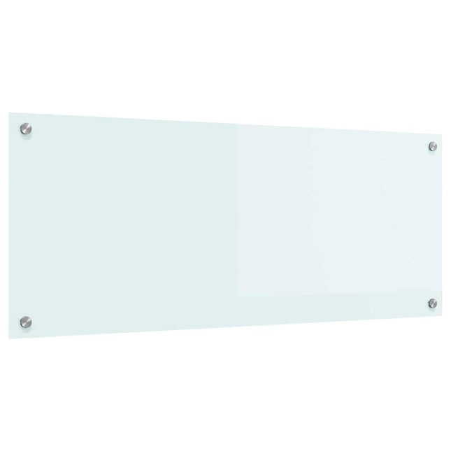Køkkenbacksplash Mælk 100 x 40 cm hærdet glas