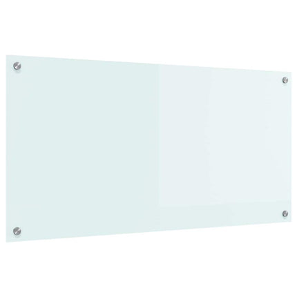 Køkkenbacksplash Mælk 100 x 50 cm hærdet glas