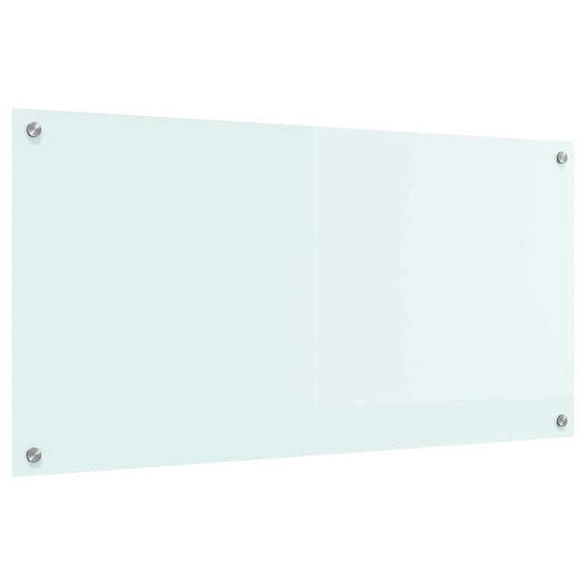 Køkkenbacksplash Mælk 100 x 50 cm hærdet glas