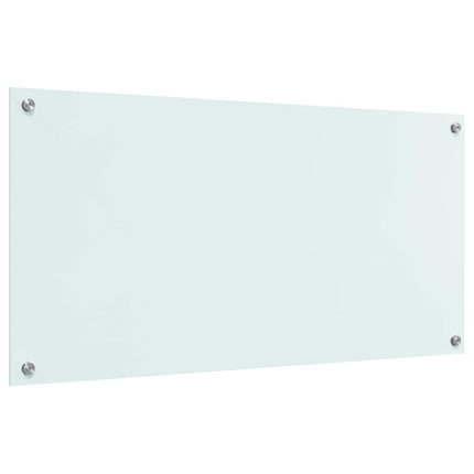 Køkkenbacksplash Mælk 100 x 50 cm hærdet glas