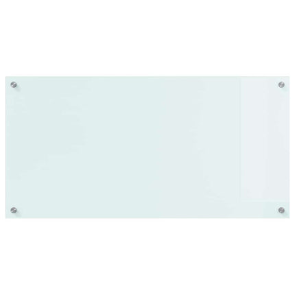 Køkkenbacksplash Mælk 100 x 50 cm hærdet glas