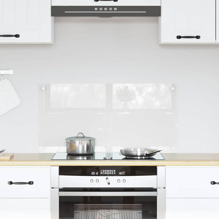 Køkkenbacksplash Transparent 80 x 40 cm hærdet glas