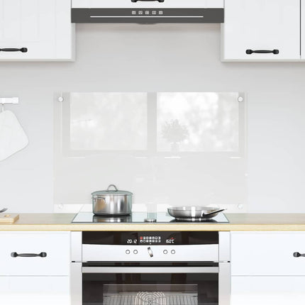 Køkkenbacksplash Transparent 80 x 50 cm hærdet glas