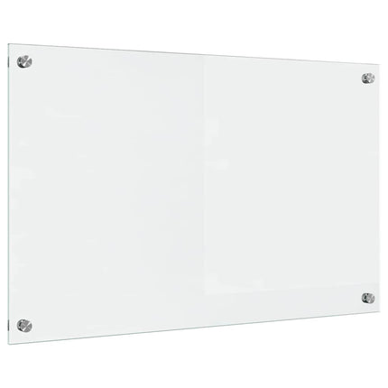 Køkkenbacksplash Transparent 80 x 50 cm hærdet glas