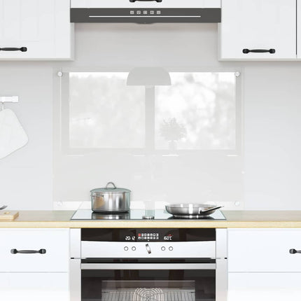 Køkkenbacksplash Transparent 80 x 60 cm hærdet glas