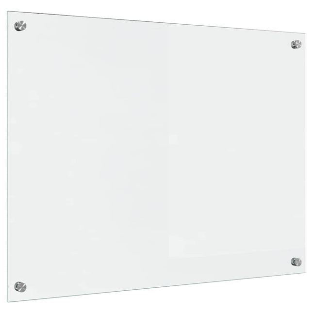 Køkkenbacksplash Transparent 80 x 60 cm hærdet glas