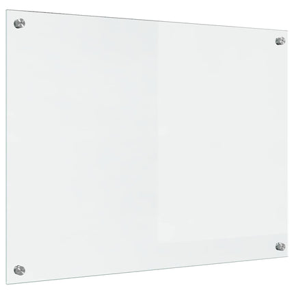 Køkkenbacksplash Transparent 80 x 60 cm hærdet glas