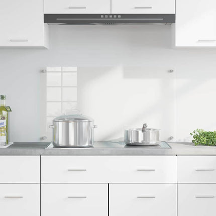Køkkenbacksplash Transparent 90 x 50 cm hærdet glas