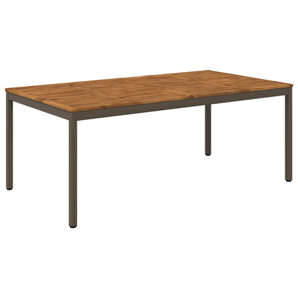 Havemiddagstabel Naturlig og Kaffe 196 x 100,5 x 75 cm