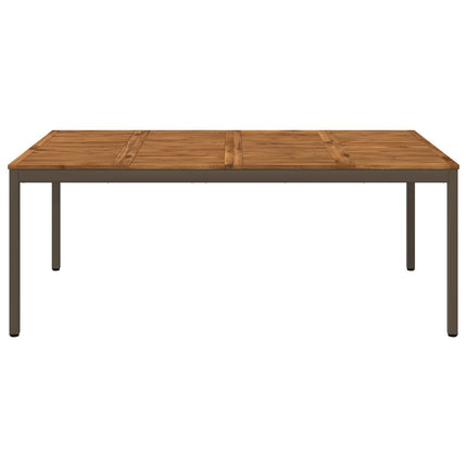 Havemiddagstabel Naturlig og Kaffe 196 x 100,5 x 75 cm