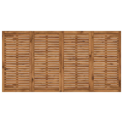 Havemiddagstabel Naturlig og Kaffe 196 x 100,5 x 75 cm