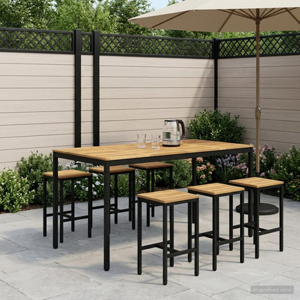 Have Bar Bord Hvid og sort 196 x 100,5 x 105 cm