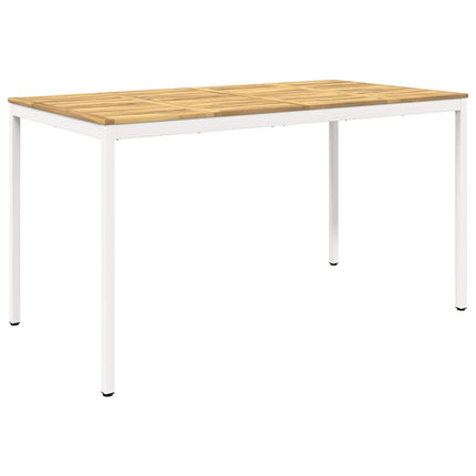 Have Bar Bord Hvid 196 x 100,5 x 105 cm Massivt Akacietræ