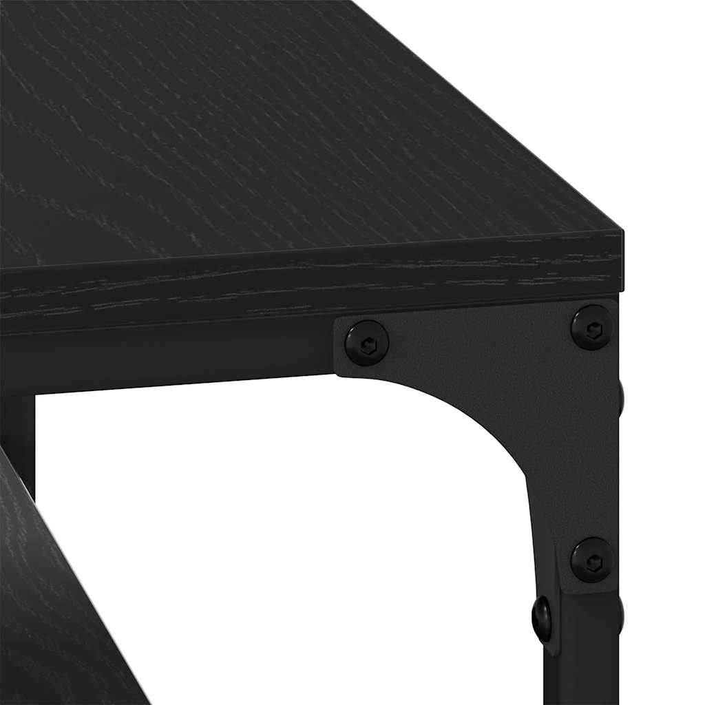 Sofabord Sort eg 81 x 50 x 40 cm Konstrueret træ