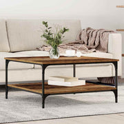 Sofabord Gammelt træ 80 x 80 x 40 cm Konstrueret træ