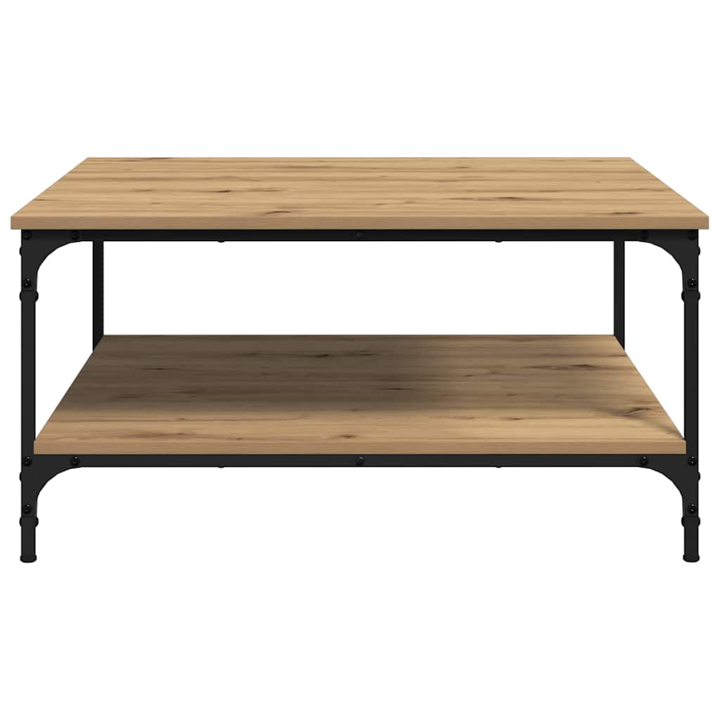 Sofabord artisan eg 80 x 80 x 40 cm Konstrueret træ