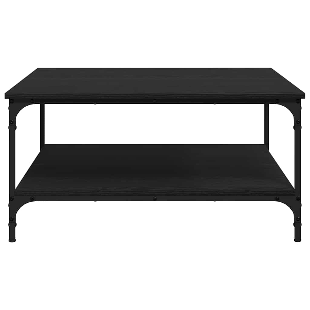 Sofabord Sort eg 80 x 80 x 40 cm Konstrueret træ