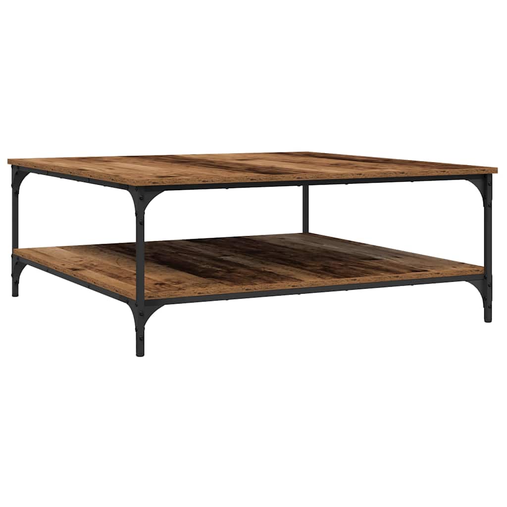 Sofabord Gammelt træ 100 x 100 x 40 cm Konstrueret træ