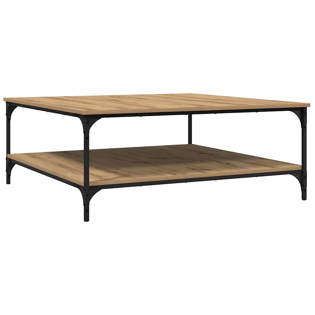 Sofabord artisan eg 100 x 100 x 40 cm Konstrueret træ