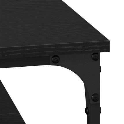 Sofabord Sort eg 100 x 100 x 40 cm Konstrueret træ