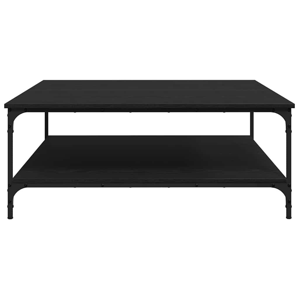 Sofabord Sort eg 100 x 100 x 40 cm Konstrueret træ