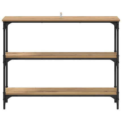 Konsolbord Artisan Egetræ 100 x 22,5 x 75 cm Konstrueret træ