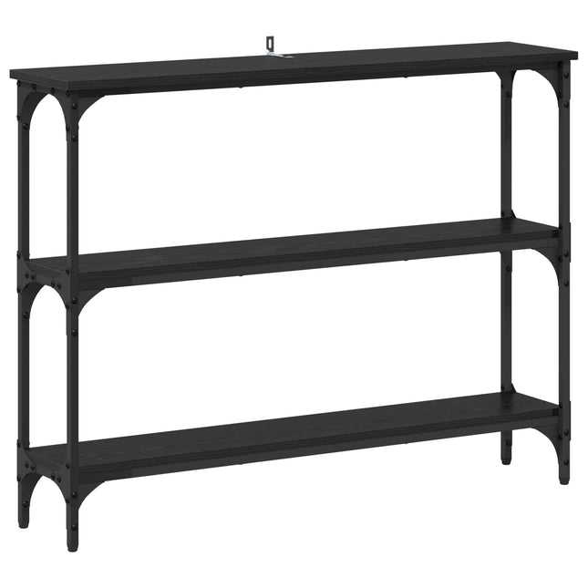 Konsolbord Sort eg 100 x 22,5 x 75 cm Konstrueret træ