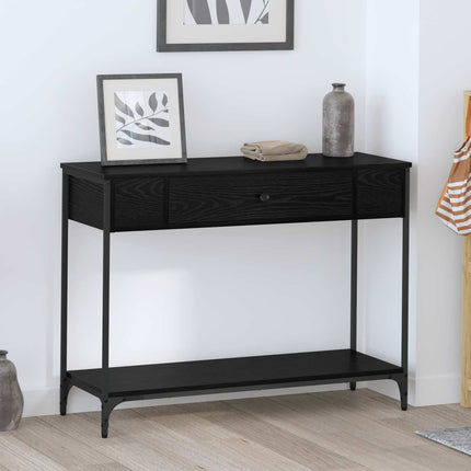 Konsolbord Sort eg 100 x 34.5 x 75 cm Konstrueret træ