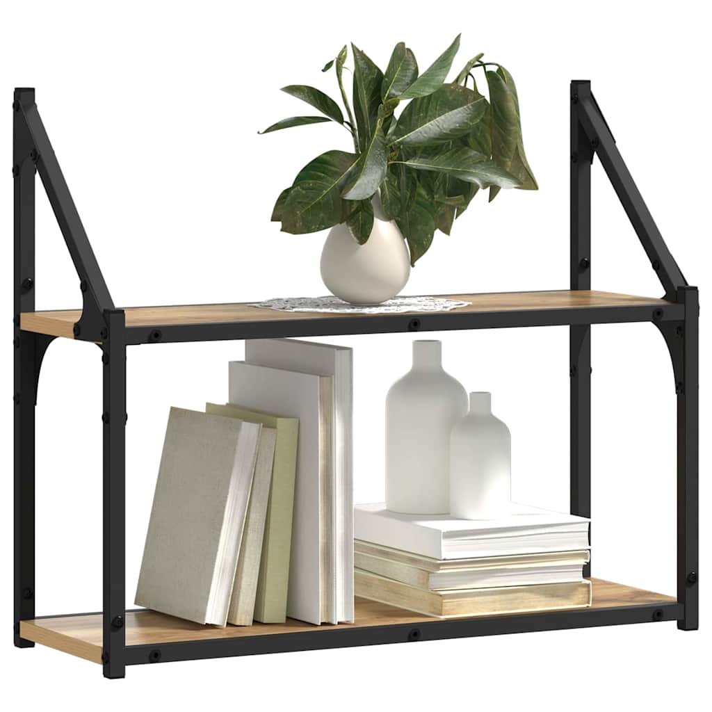 Væghylde med hylde artisan eg 60 x 21 x 51 cm Konstrueret træ