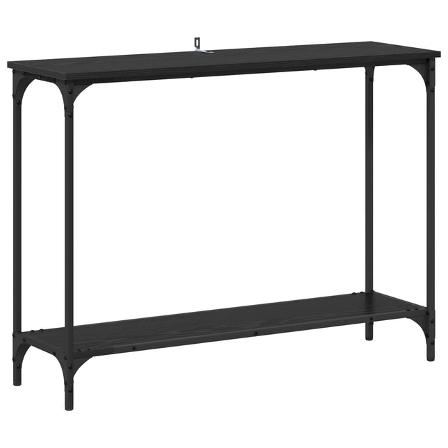 Konsolbord Sort eg 101 x 30.5 x 75 cm Konstrueret træ