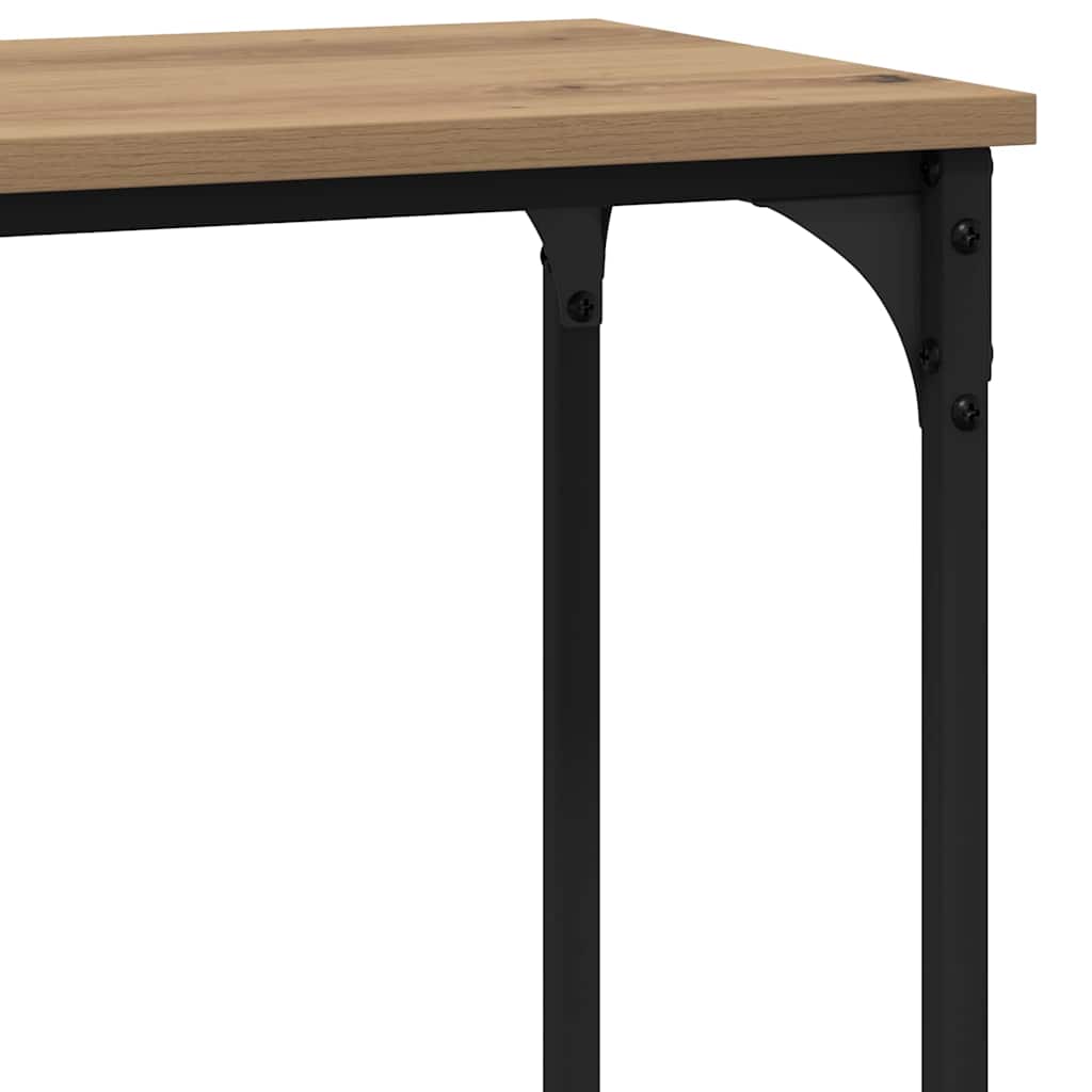 Konsolbord artisan eg 75 x 30.5 x 75 cm Konstrueret træ