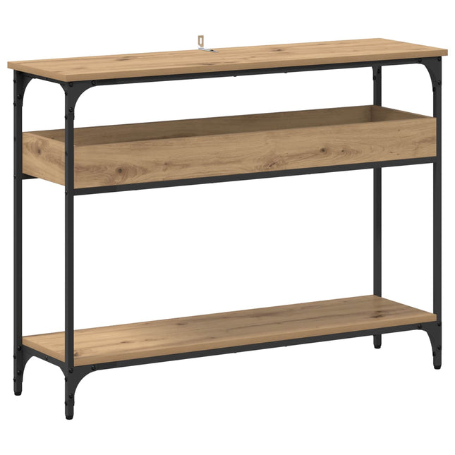 Konsolbord artisan eg 100 x 29 x 75 cm Konstrueret træ