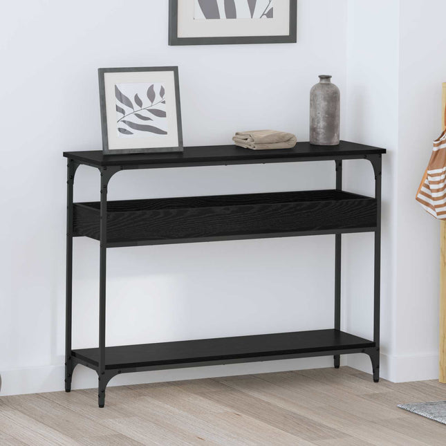 Konsolbord Sort eg 100 x 29 x 75 cm Konstrueret træ