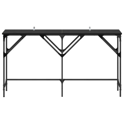 Konsolbord Sort eg 140 x 29 x 75 cm Konstrueret træ