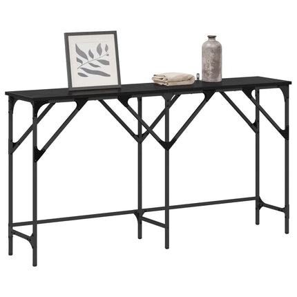 Konsolbord Sort eg 140 x 29 x 75 cm Konstrueret træ