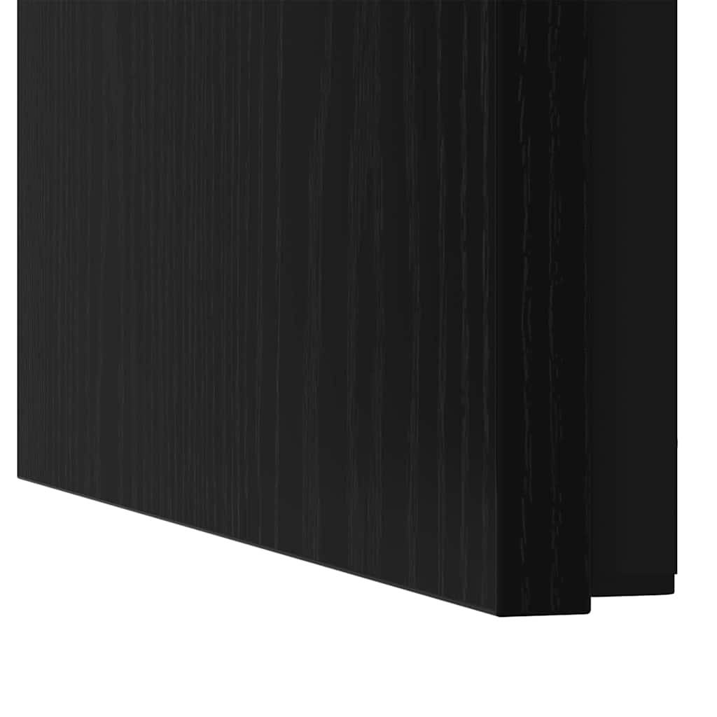 Sofabord 3 pcs Sort eg Konstrueret træ