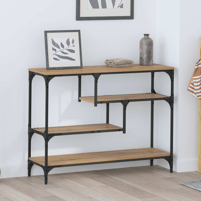 Konsolbord Artisan Egetræ 100 x 30 x 75 cm Konstrueret træ