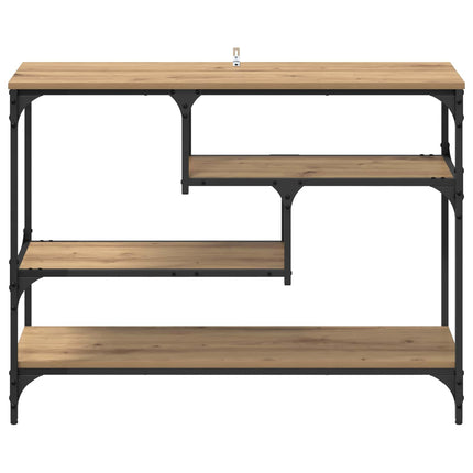 Konsolbord Artisan Egetræ 100 x 30 x 75 cm Konstrueret træ